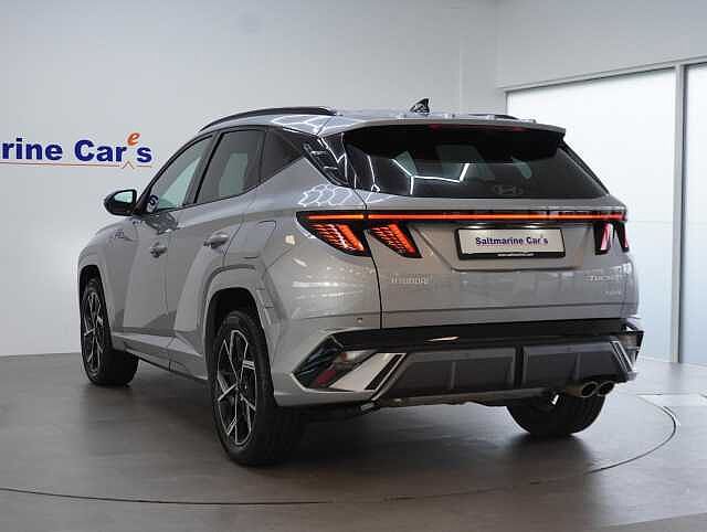 Hyundai TUCSON 1.6 T-GDi N Line SUV 5dr Petrol Hybrid Auto Euro 6 (s/s) (215 ps) Shimmering Silver