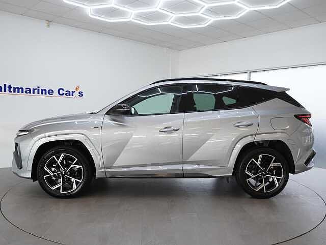 Hyundai TUCSON 1.6 T-GDi N Line SUV 5dr Petrol Hybrid Auto Euro 6 (s/s) (215 ps) Shimmering Silver