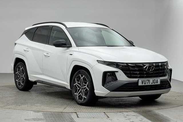 Hyundai TUCSON 1.6 h T-GDi N Line SUV 5dr Petrol Hybrid Auto Euro 6 (s/s) (230 ps) Polar White