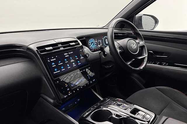 Hyundai TUCSON 1.6 h T-GDi N Line SUV 5dr Petrol Hybrid Auto Euro 6 (s/s) (230 ps) Polar White