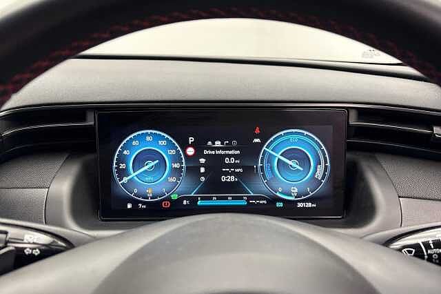 Hyundai TUCSON 1.6 h T-GDi N Line SUV 5dr Petrol Hybrid Auto Euro 6 (s/s) (230 ps) Polar White