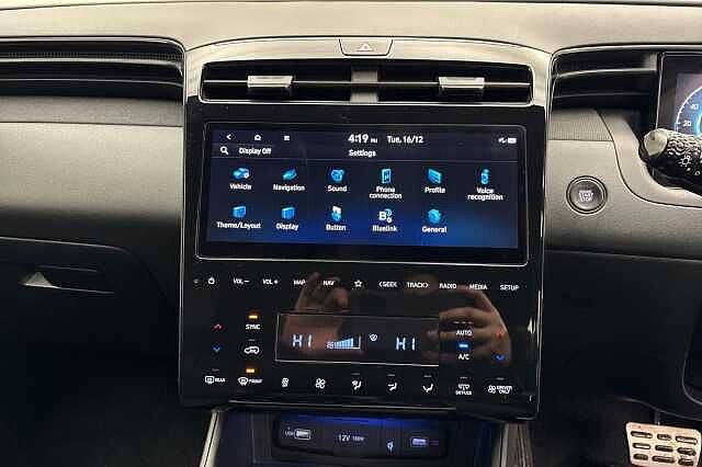 Hyundai TUCSON 1.6 h T-GDi N Line SUV 5dr Petrol Hybrid Auto Euro 6 (s/s) (230 ps) Polar White