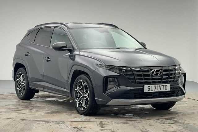 Hyundai TUCSON 1.6 h T-GDi N Line SUV 5dr Petrol Hybrid Auto Euro 6 (s/s) (230 ps) Dark Knight Grey