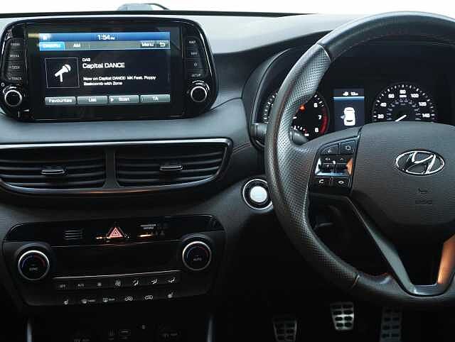 Hyundai TUCSON 1.6 T-GDi N Line SUV 5dr Petrol Manual Euro 6 (s/s) (177 ps) Phantom Black