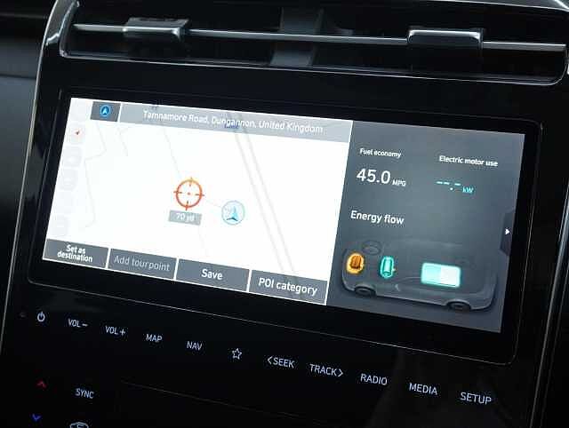 Hyundai TUCSON 1.6 h T-GDi Premium SUV 5dr Petrol Hybrid Auto Euro 6 (s/s) (230 ps) Engine Red